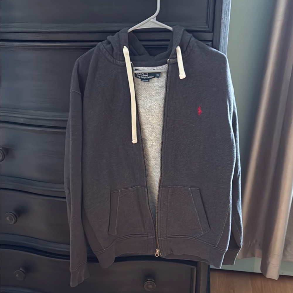 Polo by Ralph Lauren Men's Gray Hoodie Sweater